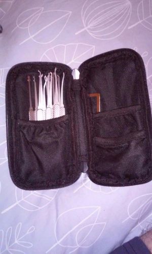 20 piece pick set , locksmith tools , picking tools + 2 practice lock + case for sale