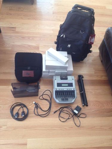 Stentura Protege Stenograph Machine with Books and Accessories