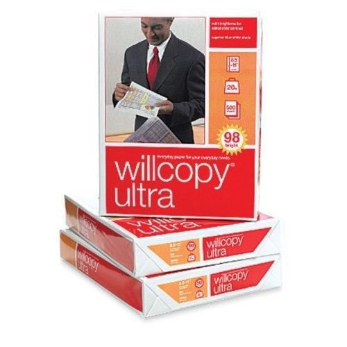 High Quality 98 Brightness Copy Paper, Ultra 98, 8-1/2&#034;x11&#034;, 500 Sh/RM, White