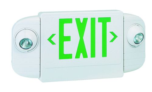 Exit/Emergency Combo Halogen Light in Green-
							
							show original title