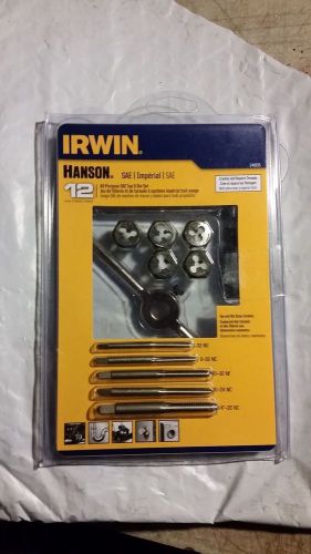 IRWIN Hanson 24605 12 pc. All-Purpose SAE Tap &amp; Die Set  ***NEW***