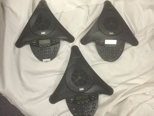 Lot of 3*Polycom Cisco Systems CP-7936 IP Conference Station Phones AS-IS