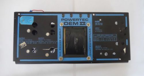 Powertec OEM II 2R 70 TB Power Supply, 15 VDC