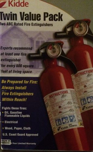 Kidde Twin Value Pack ABC Rated Fire Extinguishers