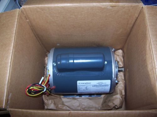 New marathon 1/2 hp electric motor 460 vac 1030/950 rpm 1 ? 56z frame for sale