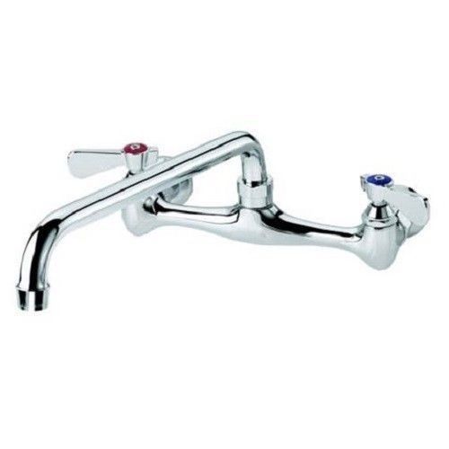 Krowne 12-812 Restaurant Kitchen Faucet 8&#034; Center 12&#034; Spout Wall Mount