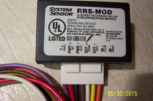 SYSTEM SENSOR S5075 RRS-MOD 13 SERIES REVERSING RELAY/ SYNCHRONIZATION MODULE