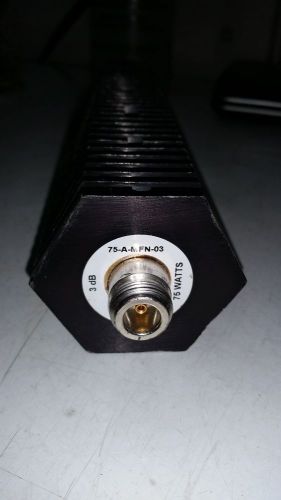 Bird Attenuator 3dB 75w N male/female connector 75-A-MFN-03