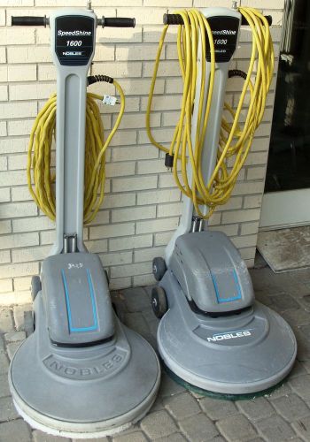 LOT – 2X – NOBLES SPEEDSHINE 1600 20” BURNISHER POLISHER BUFFER FLOOR MACHINE /S