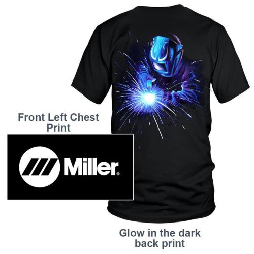 Genuine Miller Welder GLOW IN DARK Welder TShirt MEDIUM