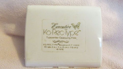 KO-REC-TYPE TYPEWRITER OPAQUING FILM 1976