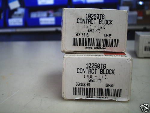 CUTLER HAMMER 10250T6 Ser.B1 CONTACT BLOCK 1NO 1NC QUANTITY!!!