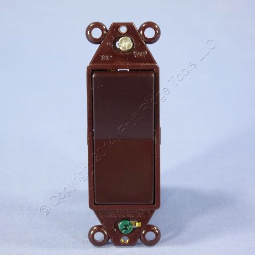 Eagle Brown RESIDENTIAL Single Pole Decorator Rocker Wall Light Switch 15A 6301B