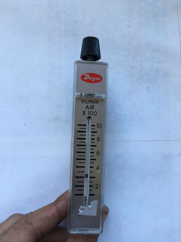 DWYER RMA-13-TMV FLOWMETER x 100-1000CC/MIN TOP MOUNTED VALVE