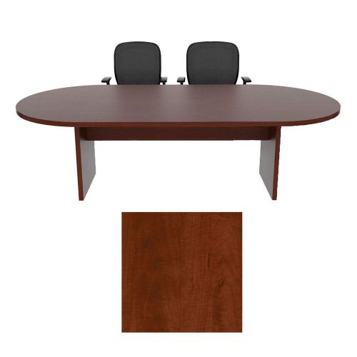 6 Foot Racetrack Conference Table Cherryman Amber Mocha Cherry Laminate Six Ft