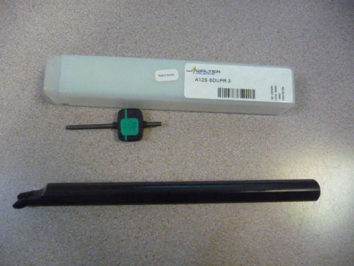 Walter valenite a12s-sdupr3 indexable boring bar screw clamp steel new for sale