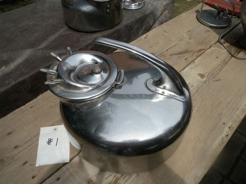 Vintage Babson Bros. Surge Cow Milker Chrome Bucket Lid