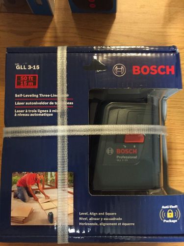 BOSCH GLL 3-15 Professional Self Level Cross Line Laser