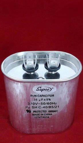 Run Capacitor, Oval, 35 Mfd., 370 Volt, CR35X370