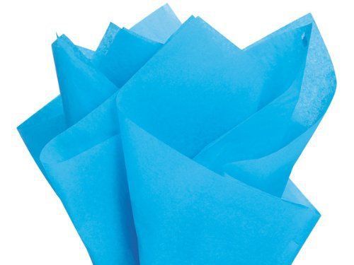 Bright TURQUOISE BLUE Tissue Gift Paper 20&#034; x 30&#034; - 48 XL Sheets
