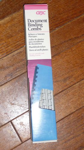 GBC CombBind Binder Spines Gray 25 Sheet Capacity 1/4&#034; Quantity 25