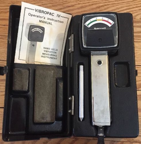 &#034;Honeywell&#034; VIBROPAC IV - Handheld Vibration Meter