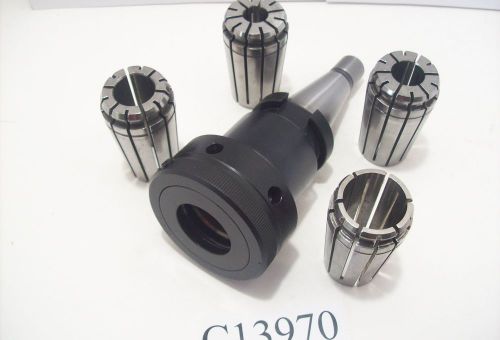 TG100 NMTB 30 QUICK CHANGE COLLET CHUCK W/ FOUR TG 100 COLLETS LOT C13970