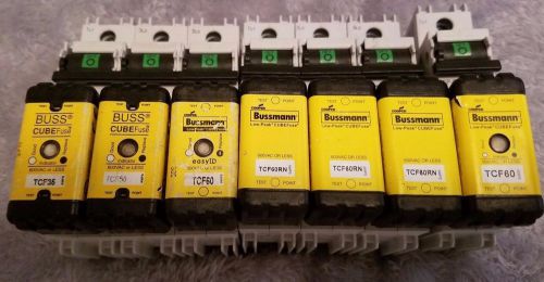 Lot cooper bussmann ccp-3-60cf 3-pole circuit switch cube fuse tcf60rn tcf ccp for sale