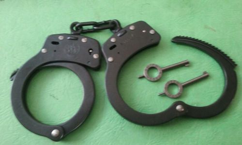 Smith&amp;wesson handcuffs blue standard chains for sale