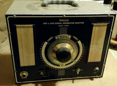 VINTAGE PHILCO VHF-UHF SIGNAL GENERATOR ADAPTER MODEL G-8000