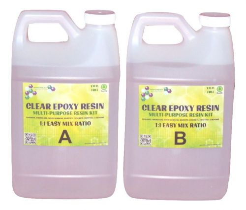 Clear epoxy resin * Table top epoxy * Wood epoxy * Boat epoxy resin - 1 Gal.