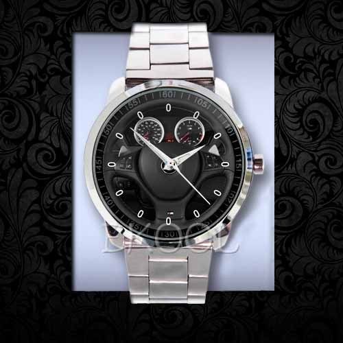 682 BMW X5 AWD M Car Steering Wheel Sport Watch New Design On Sport Metal Watch