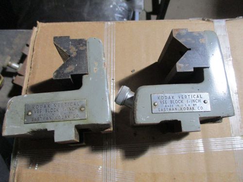 KODAK 1 INCH VERTICAL VEE BLOCKS,  2 BLOCKS FOR ONE MONEY