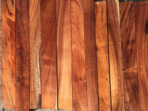 Curly hawaiian koa 12 reclaimed boards 18-24&#034;x2-3x1&#034; for fine woodworking for sale