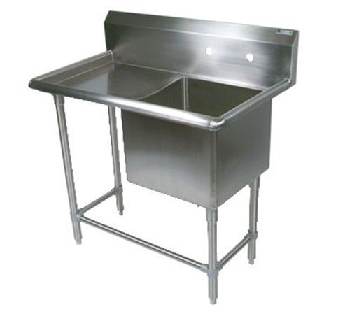 John Boos 41PB24-1D24L One (1) Compartment Sink (1) 24&#034;W x 24&#034; x 12&#034; bowls...