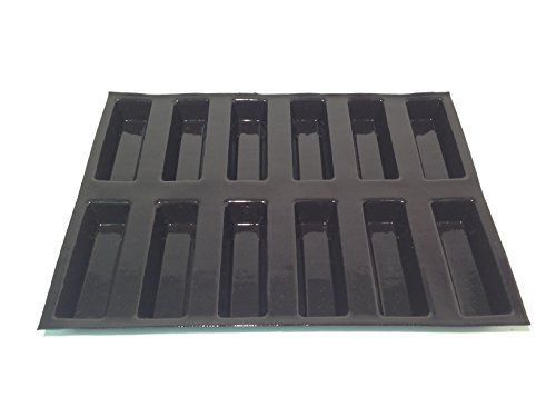 Sasa Demarle FP 02145 Oblong Cake Molds Flexipan, 12 Cavities, 18&#034; Length, 13&#034;