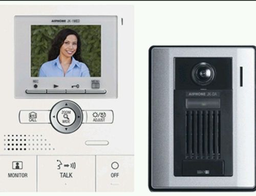 Aiphone JKS-1AED Pan/Tilt/Zoom Hands-Free Color Video Intercom Set with Surface