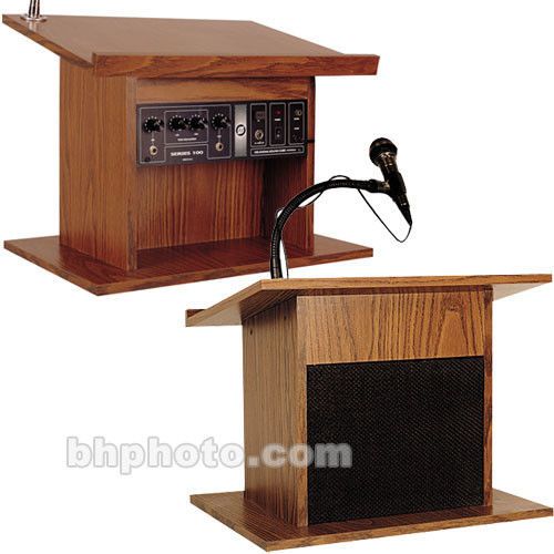 **NEW** Oklahoma Sound 101PLS Tabletop Portable Lectern w/ SOUND Mics &amp; Speaker