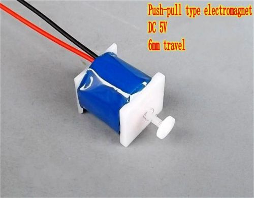 NEW 2pcs DC 5V Push Pull Type Solenoid Electromagnet DC Micro Electonic Solenoid