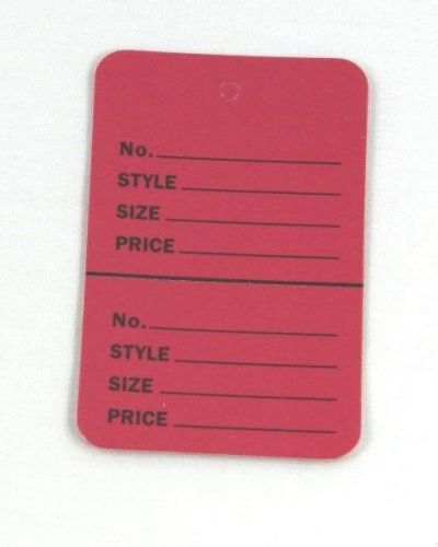 300 DARK PINK 2.75&#034;x1.75&#034; Large Perforated Unstrung Price Consignmen Store Tags