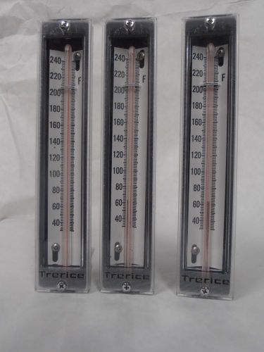 Lot of 3 trerice industrial thermometer 30° to 240° f used (e5) for sale