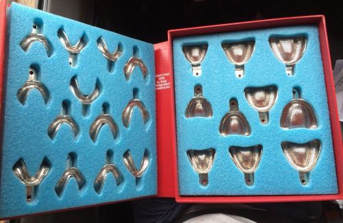 23x Sto-K Edentulous Impression Trays Perforated COE GC