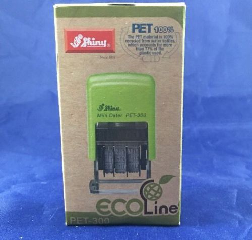 Shiny ES-300 Self-Inking Date Stamp, Black Ink