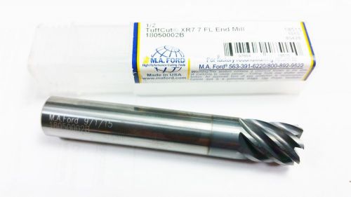 1/2&#034; ma ford tuffkut carbide xr7 coated 7 flute .010 cr finishing end mill (r 79 for sale