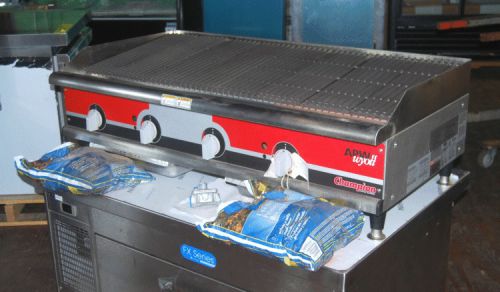 New apw wyott 48&#034; gas lava rock charbroiler! for sale