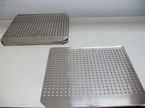 Stainless Steel Incubator Shelf 17&#034;x18.5&#034; Lot of 8