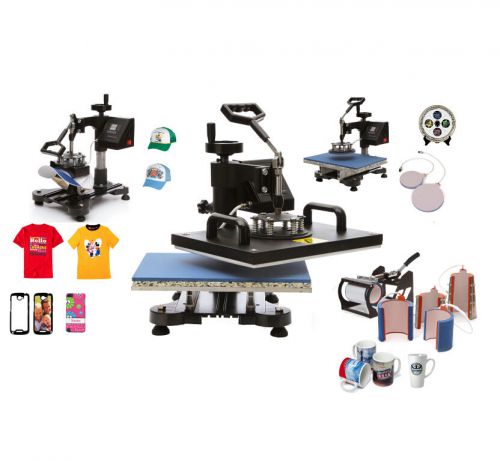 Worldwide Ship 9In1 Heat Press Machine Digital Sublimation Transfer Tshirt Etc