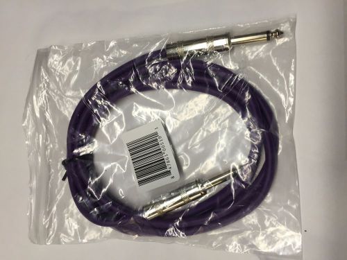 Balanced(1/4-Inch Plug/Jack (TS Male)To(TSMale) 6FT Amp Guitar Cord Purple