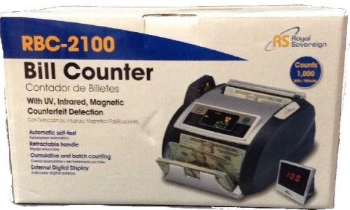 Rs bill counter uv infrared magnetic counterfeit detector rbc-2100 +drimark pens for sale