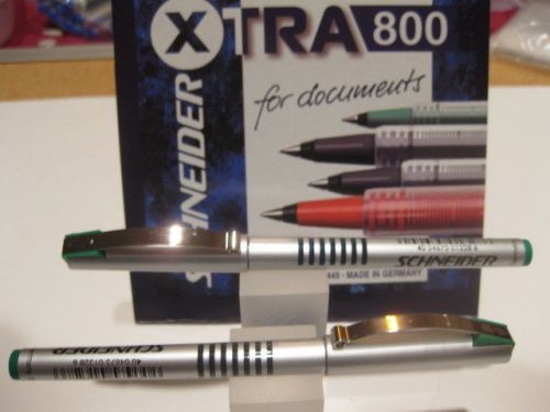 2 SCHNEIDER GREEN XTRA 800 PERMENANT MARKER-MEDIUM-GERMAN MADE-DEAL